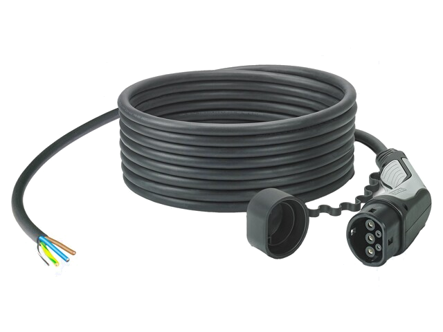 Kabel: eMobility; 1x0,5mm2,3x6mm2; 250V; 8kW; IP44; draden,Type 2 Kabel: eMobility; 1x0,5mm2,3x6mm2; 250V; 8kW; IP44; draden,Type 2